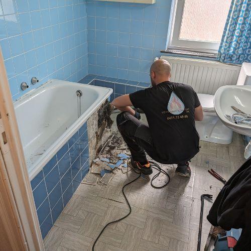 Remplacement baignoire par une douche - Nos Travaux