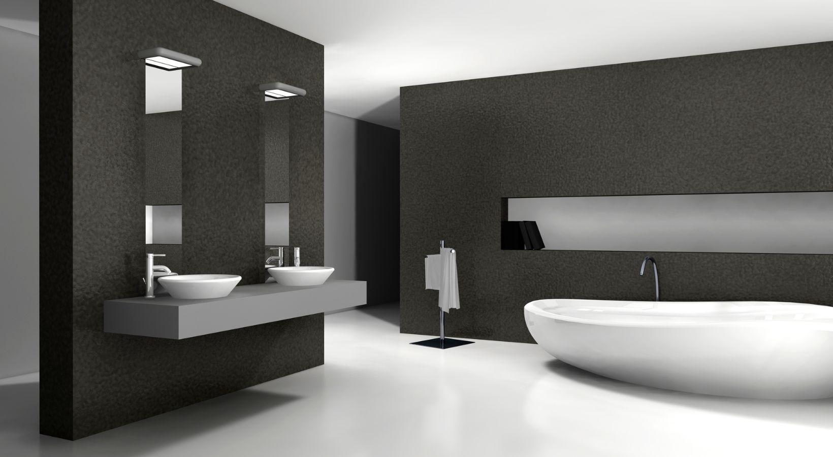 Salle de bain noir