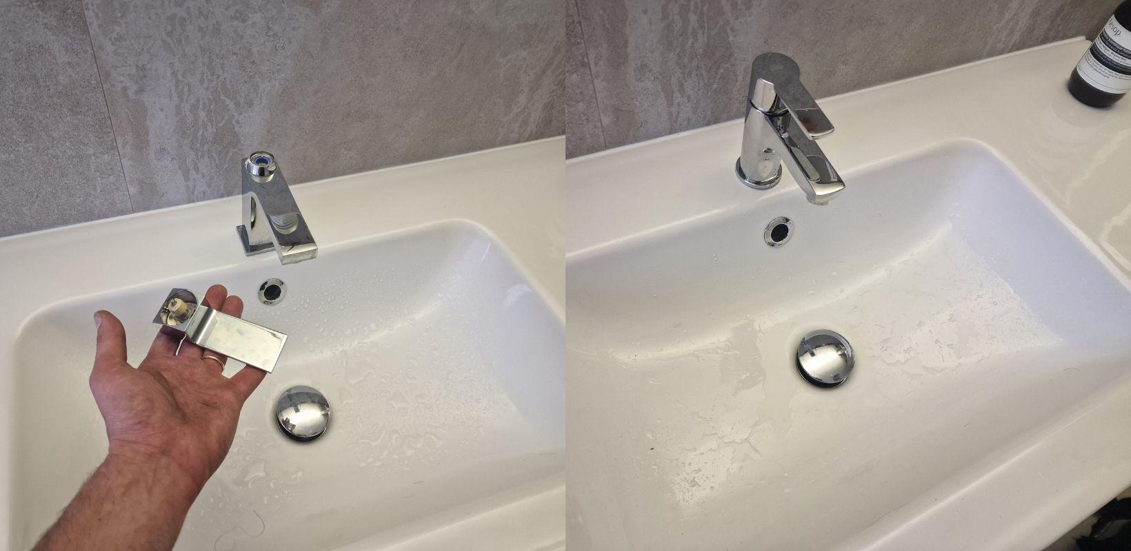 Service remplacement robinet lavabo avec vdk en belgique